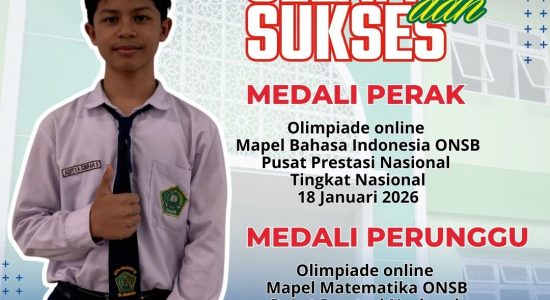 Aditya Gibran Syafiq Siswa MTS Negeri 10 Sleman Meraih Medali Perunggu Kategori Matematika Ajang Olimpiade Online Nasional