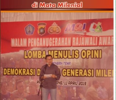 Buku Kumpulan Opini: Demokrasi di Mata Milenial. (dok).
