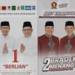 Pleno KPU Bateng: Pasangan Berlian 57.446 Suara dan Pasangan Brother 21.172 Suara